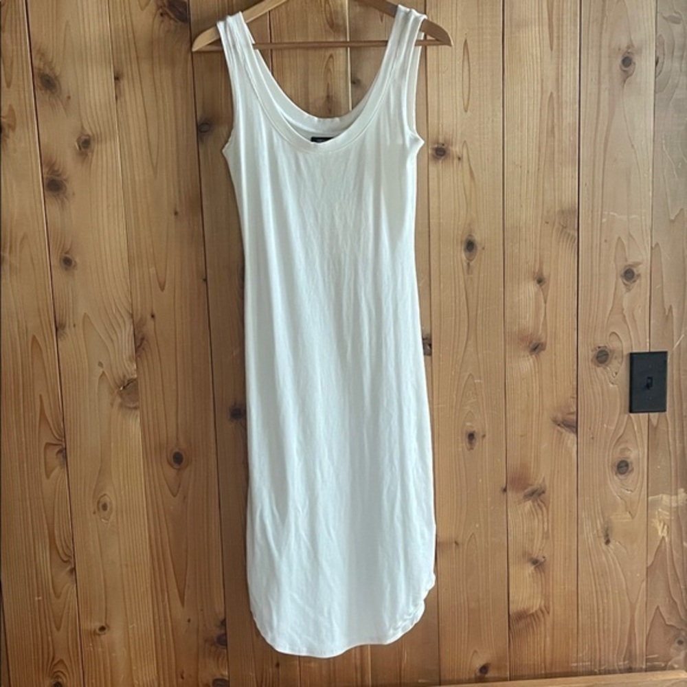 Groceries Apparel: White Sleeveless Dress Tank Style